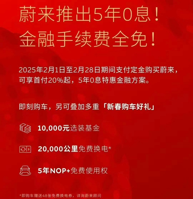 蔚来推出5年0息政策，网友：太晚了