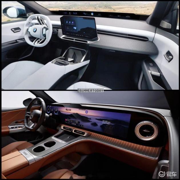 新款宝马iX3 vs 奔驰CLC纯电，外观升级，心动推荐